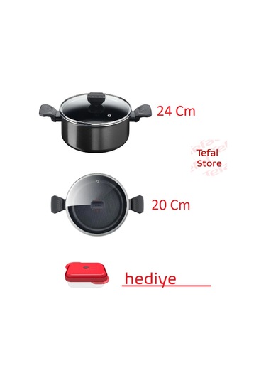 Tefal Titanyum 1x Simplyclean Derin Tencere Seti 24/20 Cm