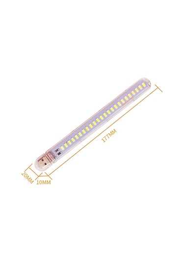 24 LED Beyaz Taşınabilir Mini USB Led Lamba 5730 SMD Kamp Gece Beyaz