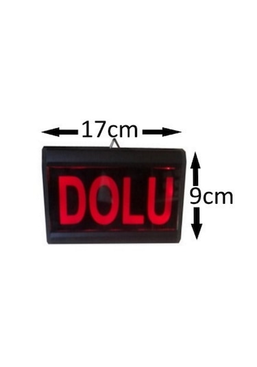 Dolu Tabelası Kasa Ölçüsü: 9x17 Cm