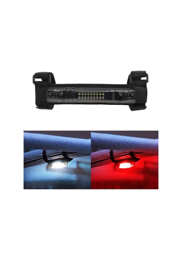 Xiyyadms Utv/atv İçin Çift Renkli Led Tavan Lambası - Dumanlı Kılıf Ve Beyaz/kırmızı Işık Seçeneği