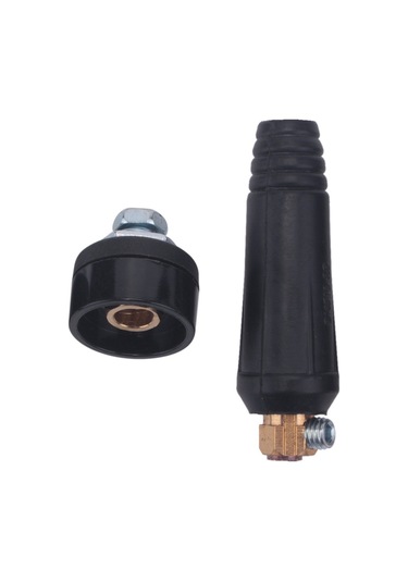 Xurunkeji Takım Siyah Avrupa Tarzı Elektrikli Kaynak Makinesi Kablo Bağlantısı Dkj 10-25 Hızlı Bağlantı Fişi Soketi