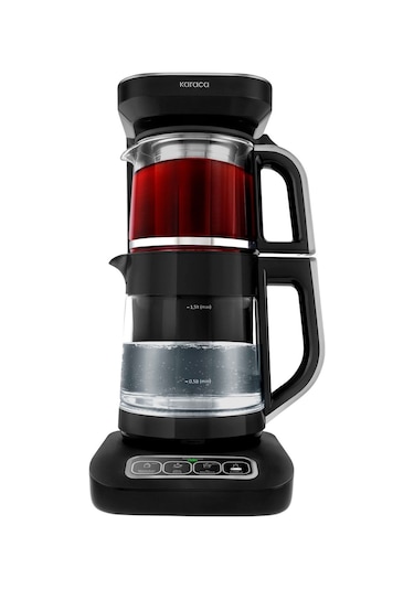 Karaca Çaysever Robotea Pro Connect 4 In 1 Konuşan Otomatik Cam Çay ve Filtre Kahve Demleme Makinesi