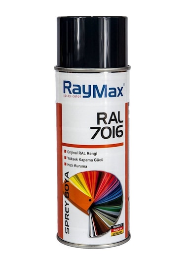 Raymax Akrilik Sprey Ral 7016 Antrasit Gri 400 ML