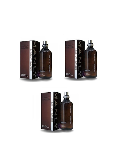 Manly Savor Kahve Erkek Parfüm EDC 125 ML x 3