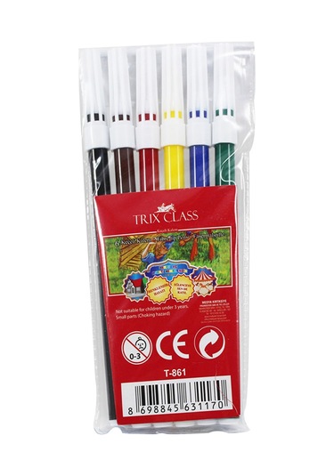 Trix Keçeli Kalem 6lı T-861