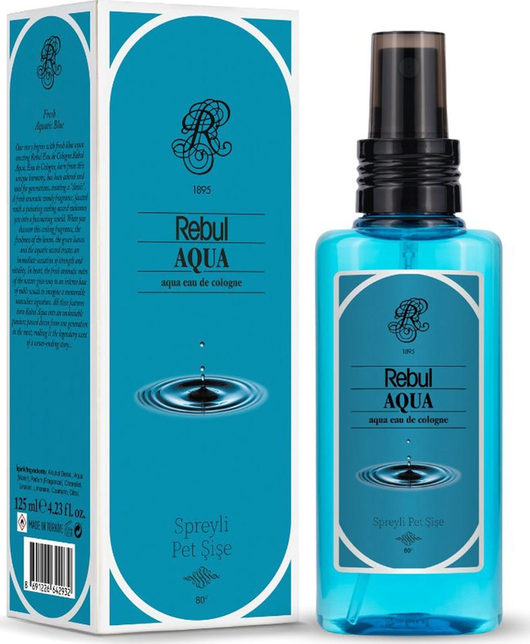 Rebul Edc Kolonya 125 Ml Pet Şişe Aqua-pine Forest-ıce-bouquet 4 Lü Karma