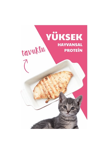 Herbamax Kitten Tavuklu ve Pirinçli Yavru Kedi Maması 10 KG
