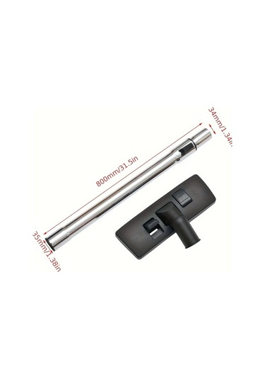 Xuweiwei 2 Adet Zemin Nozulu Ve 35 Mm Vakum Temizleyici Teleskopik Tüp Karcher Parkside Samsung Uyumlu