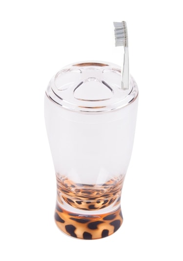 Bosphorus Sia Diş Fırçalık Leopar Desenli Akrilik Model Diğer