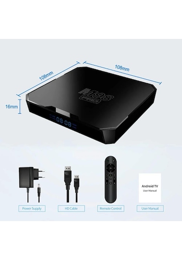 Laxsam M98 Pro Android 10.0 2 GB 16 GB 4K 3D Wifi Android Akıllı Tv Box