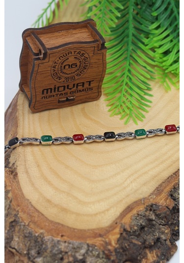 Karışık Ve Markazit Taşlı Kadın Gümüş Bileklik 201022834