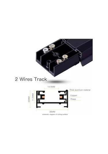 Beyaz Canmeıjıa Alüminyum Led Parça Işık Mağaza Ev Parça Aydınlatma İçin Lamba Rayları 4pcs 0.5m Track Rail