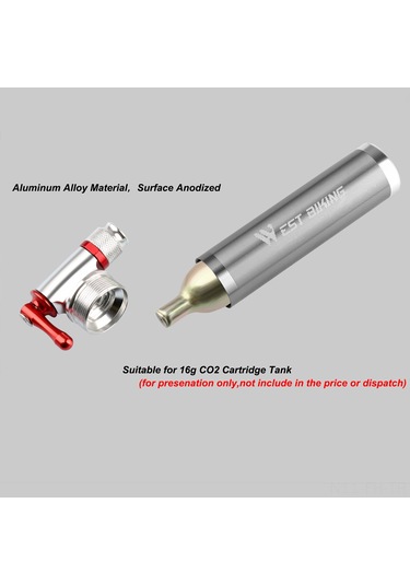 Folinda Bisiklet İçin Co2 Hızlı Şişirici, Aluminyum Malzeme, Taşınabilir Montajlı, Dağ Bisikleti Ve Yol Bisikletleri İçin Uygun Çok Renkli