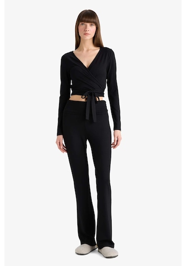 Defacto İspanyol Paça Tayt Pantolon-fall İn Love Loungewear G0007ax25wnbk81 SiYAH
