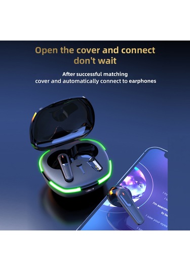 Pro60 Kablosuz Kulak İçi Kulaklık Bt Kulaklıklar Müzik Oyun Arama İçin Spor Kulaklıkları İos Android İle Uyumlu