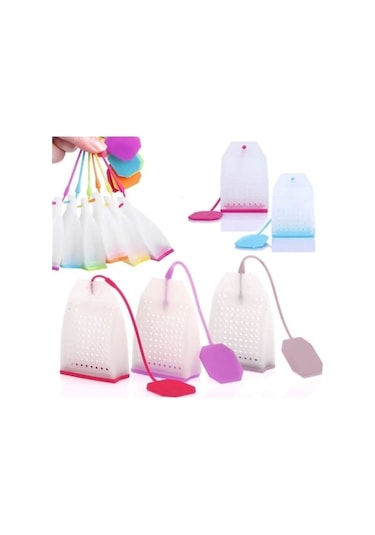 Silikon Çay Demleme Poşeti Çok Renkli