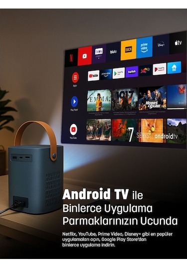 Jeero Hy6 Ev Sinema Projeksiyon Cihazı Ayak -türkçe Menü
