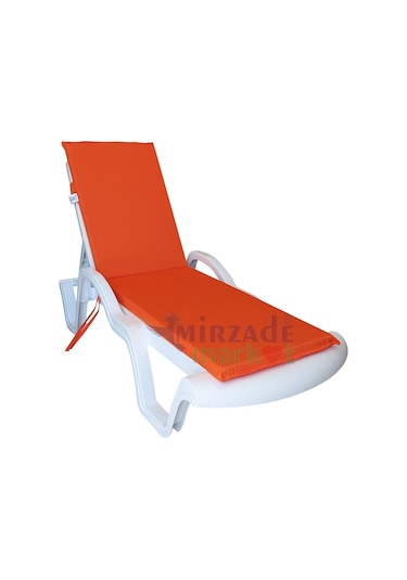 Mirzademarket Şezlong Minderi Standart Su Geçirmez Malzeme-Turuncu