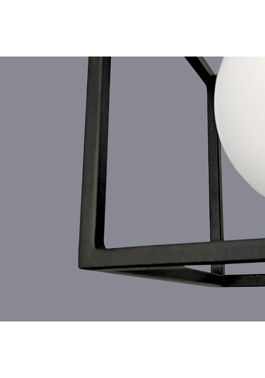 Belet Glop Başlıklı Siyah Sarkıt Avize Siyah