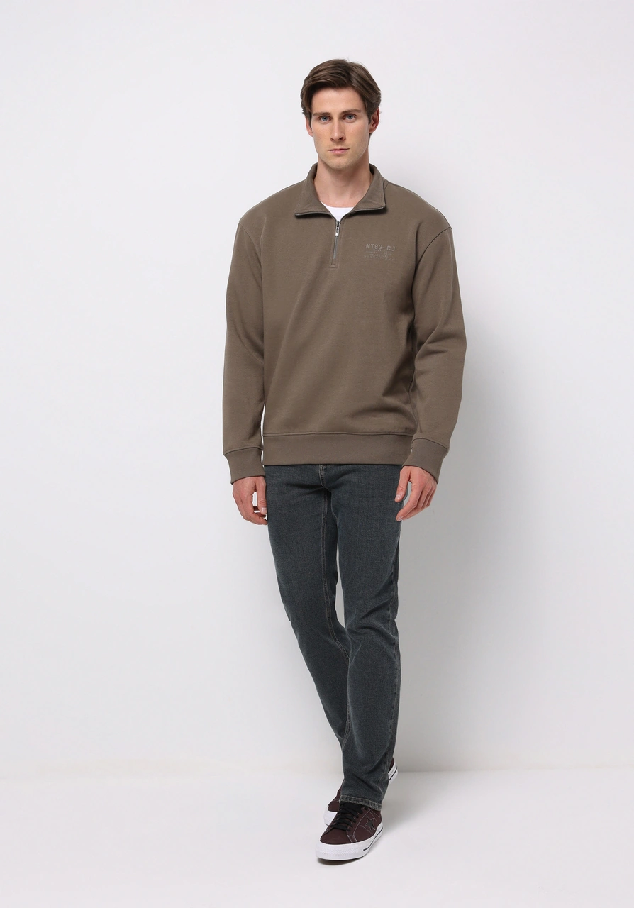 Colins Comfort Fit Erkek Gri Sweatshirt Cl1077098 Q1.v2 Tpe Gri
