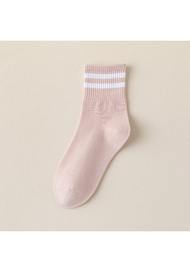 Lemestar Kadınlar İçin Yüksek Kaliteli Pamuklu Orta Boru Socks, Isı Sağlar, Konforlu Ve Dayanıklı, Sonbahar/kış Günlük Kullanıma Uygun Pembe