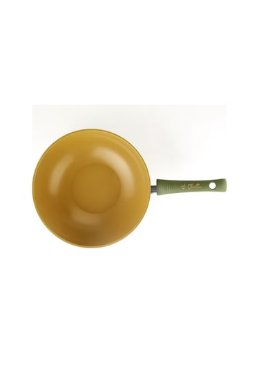 İlla Olıvılla 28 CM Wok Tava Zeyinyağ İçerikli Kaplama