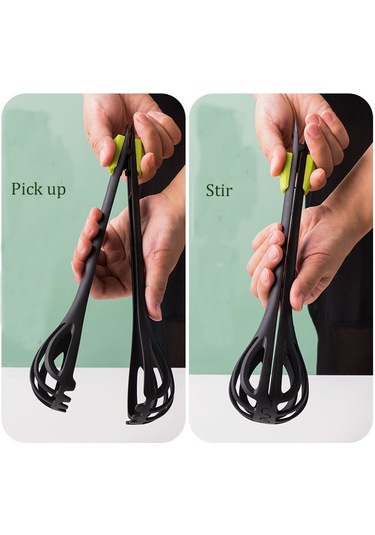 Xindoker Yeşil Nilon Kek Kaşığı, İki Kullanımlı Yemek Kolu Ve El Mikseri - Ev Fırında Mutfak Araçları Seti Diğer