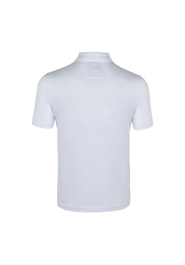 Classıc Kısa Kollu Mercerize Regular Erkek Polo Yaka Tshırt Beyaz