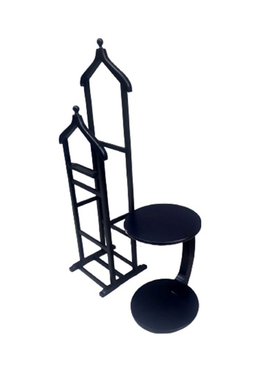 Bengimobilya Dilsiz Uşak C Ufo Takım, Model Parlak Siyah Lake Boya, Çift Tepel