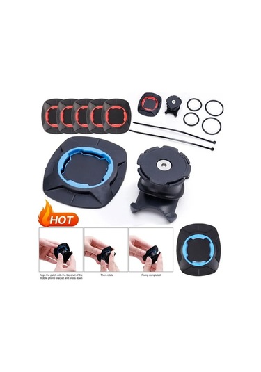 Tysm Joyjadehub Bisiklet Gidon Mavi Telefon Standı Motosiklet 1pc Abs Materyal, Kırmızı Ve Mavi Renkler 1pc