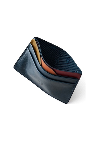 Elton Erkek Lacivert Plus Color Deri İnce Tasarım Çok Bölmeli Rfid Korumalı Kartlık Lacivert