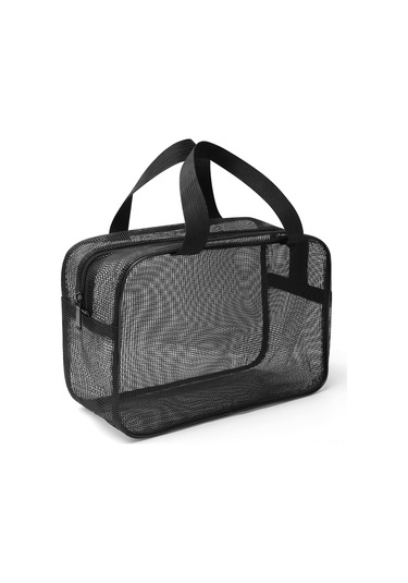 Xiyyadms Büyük Boy Siyah Taşınabilir Duş Ve Spor Gereçleri Çantası - Kişisel Bakım, Yurt Odası, Spor Salonu İçin Organizasyon Çözümü Siyah