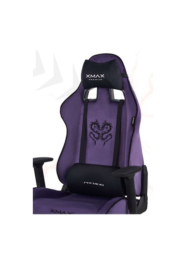 Rio Plus Balerion Terletmez Kadife Kumaş Mor Gaming Oyuncu Koltuğu -8 Mor