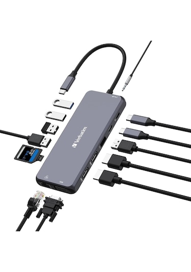 Verbatım 32154 Usb-c Pro 14 Port Hub Cmh-14