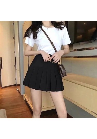 Gri Yaz Kadın Pileli Etekler Bayan Mini Etekler Yüksek Bel Beyaz Siyah Etekler Tatlı Kız Kore Etekler Vintage Etek M Gri Gri Yaz Kadın Pileli Etekler Bayan Mini Etekler Yüksek Bel Beyaz Siyah Etekler Tatlı Kız Kore Etekler Vintage Etek M Gri