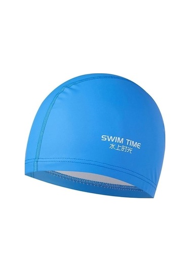 Yetişkin Erkekler Ve Kadınlar İçin Sones Pu Kaplamalı Su Geçirmez Genişletilmiş Yüzme Bonesi Mavi Pm Mavi Mavi
