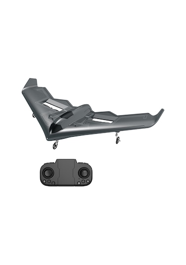 Shineyee Epp Malzemeli Led Işıklı 2.4ghz Uzaktan Kumandalı Uçak - Çocuklar Ve Yetişkinler İçin Koyu Gri