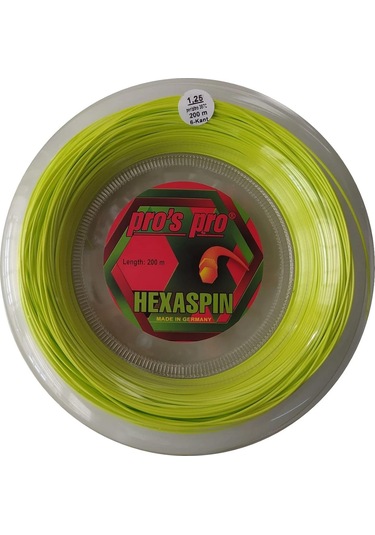 Pros Pro Hexaspin 1,25 Mm. Rulo Raket Kordajı 200 Metre Yeşil
