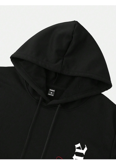 Unisex Kadın/erkek Harajuka Sokakt Oyun Kartı Baskı Siyah-17351 Siyah