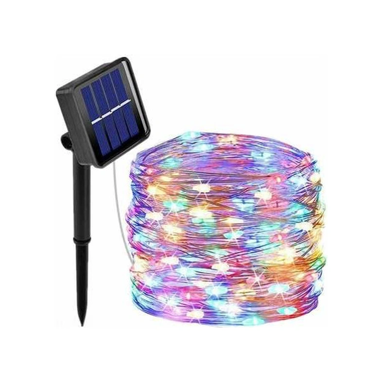 Tongxida 100 Adet Güneş Enerjili Led Bahçe Işığı - 8 Modlu, Su Geçirmez 112 Karakterli