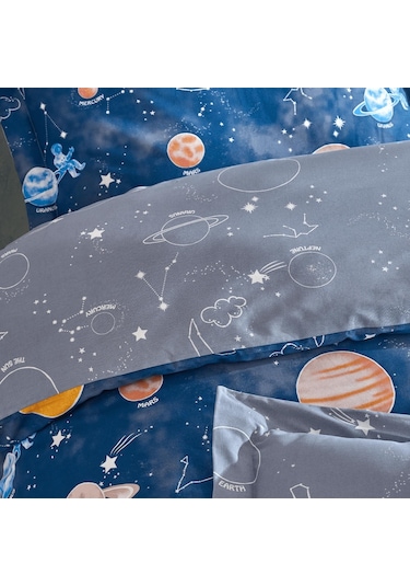 Soley | Galaxy | %100 Pamuklu Tek Kişilik Nevresim Takımı