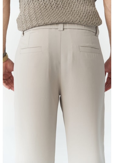 Wells Bej Erkek Pantolon Bej