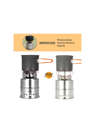Mufunye Taşınabilir Ortak Ateşli Çelik İçli Alkollu Ocak Foldable - Windproof Çok Renkli