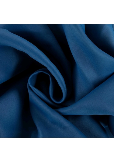 Taç Blackout Karartma Fon Perde Saks Mavisi Mavi