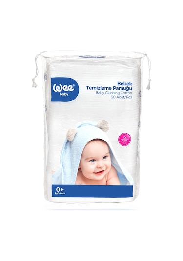 Wee Baby 60'lı Bebek Temizleme Pamuğu