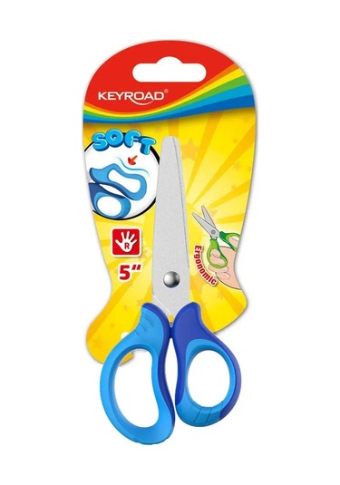 Keyroad Okul İçin Makas. Güvenli, Yuvarlatılmış Bıçaklara Sahip. 161109185