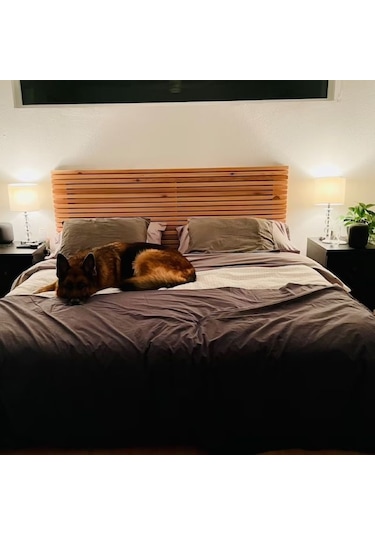 Masif Ahşap Yatak Başlığı