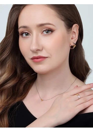 Uvelirnye Tradicii Doğal Sitrin Taşlı 925 Ayar Gümüş Yüzük 217089779 Gri