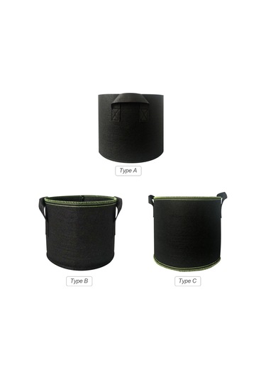 Yifomall "50 Galon Sağlam Dokunmamış Kumaş Saksı - Kök Hava Alır, Sebze Çiçek Yetiştirme İçin Dayanıklı Taşınabilir Torba"