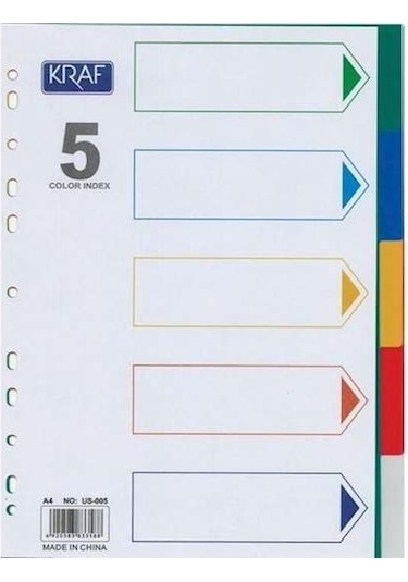 Kraf Separatör 5 Renk 1005r
